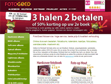Tablet Screenshot of fotogoed.nl